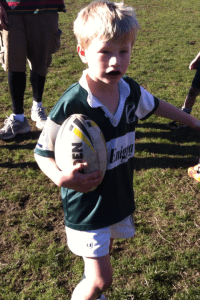 My youngest Ben playing rugby